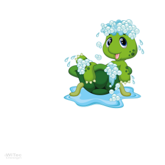 Türaufkleber Schildkröte Badezimmer Bad...