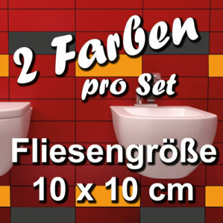 FA701 Fliesenaufkleber 1qm Fliesenfolie Badezimmer 10x10