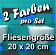FA704 Fliesenaufkleber 1qm Fliesenfolie Badezimmer 20x20