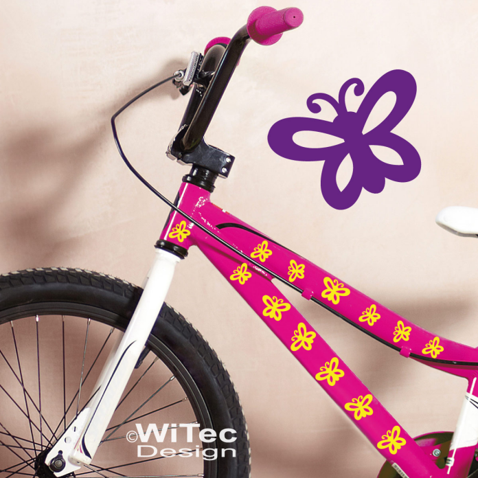 FF004 Schmetterling Fahrradaufkleber Fahrrad Sticker