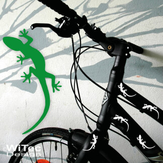 FF005 Gekko Gecko Echse Aufkleber Fahrrad Sticker