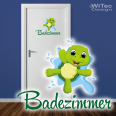 Türaufkleber Schildkröte Badezimmer Bad Türtattoo