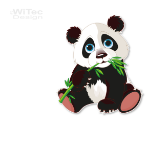 Türaufkleber Panda Wunschname Türtattoo Kinderzimmer