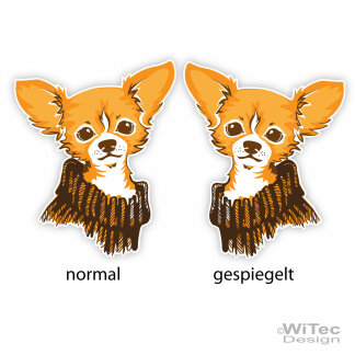 Hundeaufkleber Chihuahua Autoaufkleber Sticker