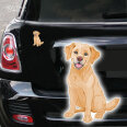 Hundeaufkleber Golden Retriever Auto Aufkleber Sticker