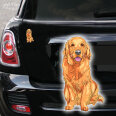 Hundeaufkleber Golden Retriever Autoaufkleber Sticker