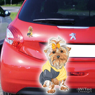 Hundeaufkleber Yorkshire Terrier Autoaufkleber Sticker