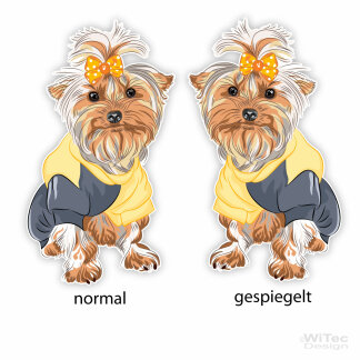 Hundeaufkleber Yorkshire Terrier Autoaufkleber Sticker