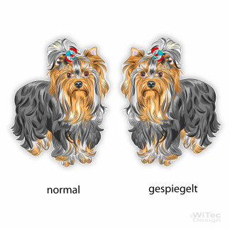 Hundeaufkleber Yorkshire Terrier Auto Aufkleber Sticker