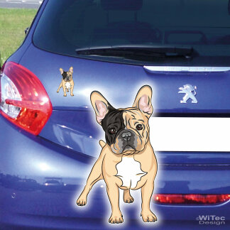 Französische Bulldogge Hundeaufkleber Autoaufkleber...
