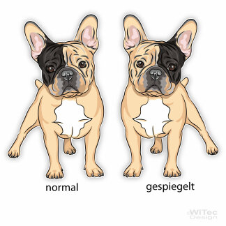 Französische Bulldogge Hundeaufkleber Autoaufkleber...