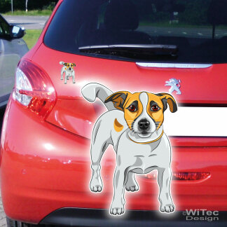 Hundeaufkleber Jack Russell Terrier Autoaufkleber Sticker