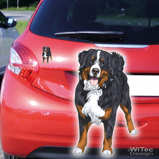 Hundeaufkleber Berner Sennenhund Autoaufkleber Sticker