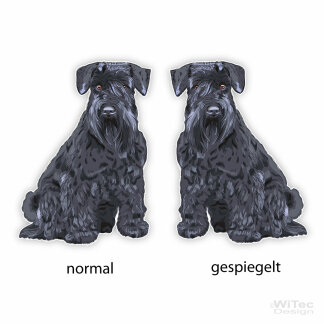 Hundeaufkleber Zwergschnauzer Autoaufkleber Sticker