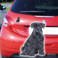 Hundeaufkleber Zwergschnauzer Autoaufkleber Sticker