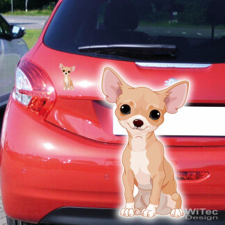 Chihuahua Hundeaufkleber Autoaufkleber Sticker