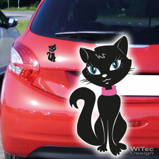 Autoaufkleber Kätzchen Katze Auto Aufkleber...