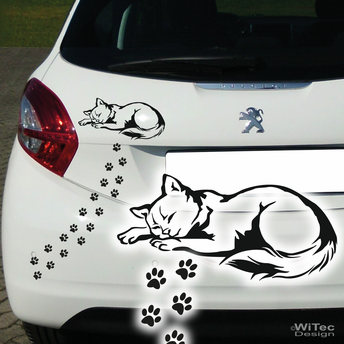 Katze Auto Aufkleber Tattoo Sticker