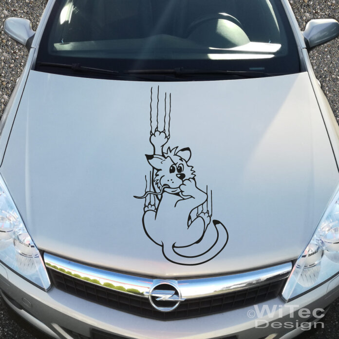 2x Peugeot-Logo Aufkleber (Löwe + Schriftzug) 100 Cm – Inkl. Montage-Rakel & Glücksaufkleber, UV-beständig
