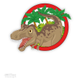 Türaufkleber Dino Dinosaurier Kinderzimmer Türtattoo