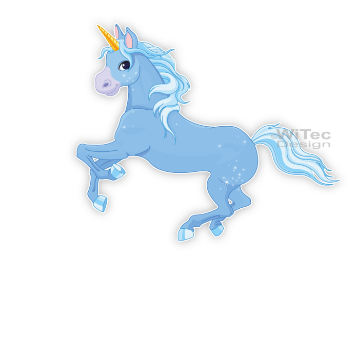 Türaufkleber Einhorn Name Pferd Kinderzimmer