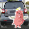 Autoaufkleber Schwein Engel Auto Aufkleber Digitaldruck
