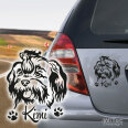 Shih Tzu Auto Aufkleber Hundeaufkleber Hundesticker