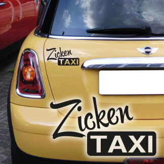 Autoaufkleber Zicken Taxi Auto Aufkleber Zickentaxi