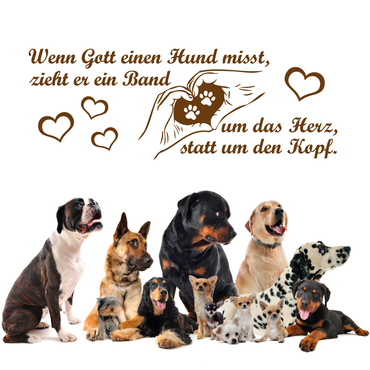 Wandtattoo Hundeaufkleber jetzt kaufen!