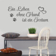 Wandtattoo Hunde Zitat Ein Leben ohne Hund ist ein Irrtum