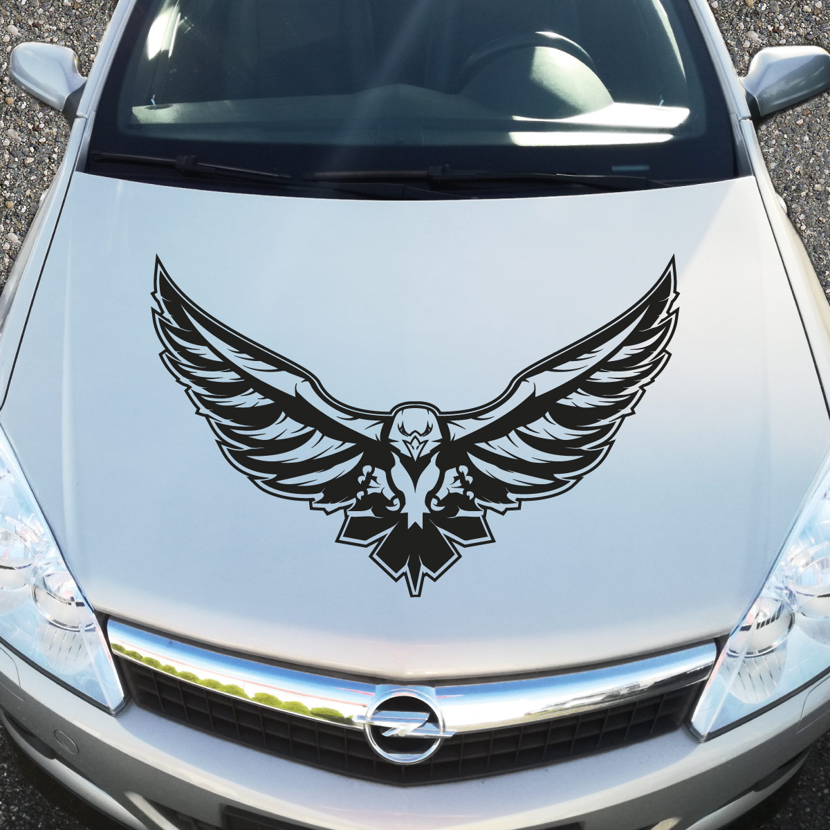 Slakerbe Auto Aufkleber Adler - 3D Motorhauben Dekoration