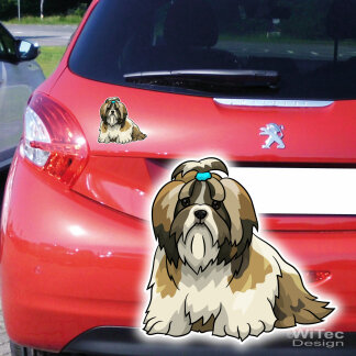 Hundeaufkleber Shih Tzu Auto Aufkleber Hund