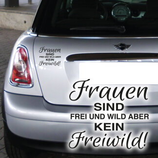 Autoaufkleber Frauen wild frei Freiwild Auto Aufkleber