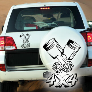 Autoaufkleber Offroad Kolben 4x4 Auto Aufkleber Sticker