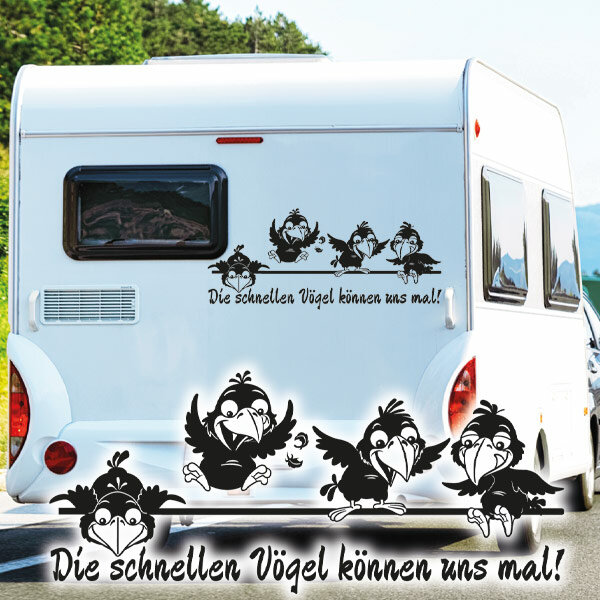Aufkleber Probier's mal mit Gemütlichkeit Wohnmobil Wohnwagen Camper Caravan 