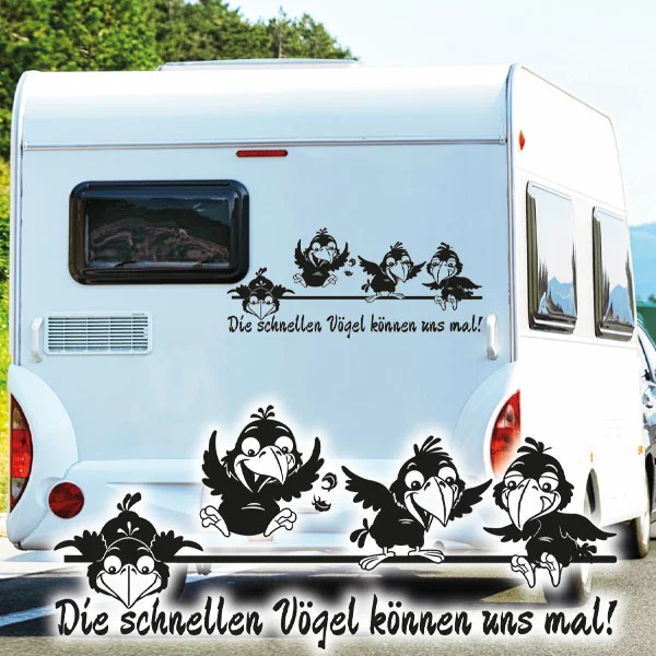 Wohnmobil Aufkleber Lustige Vögel