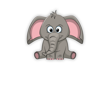 Türaufkleber Kleiner Elefant Name Kinderzimmer Türtattoo