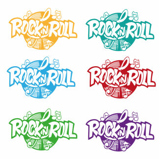 Autoaufkleber Vinyl Rock´n Roll Retro Rockabilly...