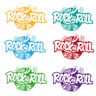 Autoaufkleber Vinyl Rock´n Roll Retro Rockabilly Auto...