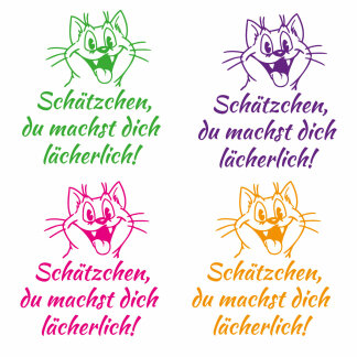 Autoaufkleber Katze Spruch Schätzchen lächerlich Fun Auto Aufkleber