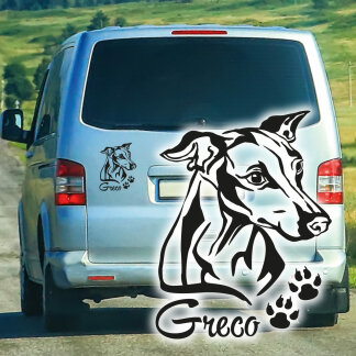Hundeaufkleber Italienisches Windspiel Aufkleber Italian Greyhound