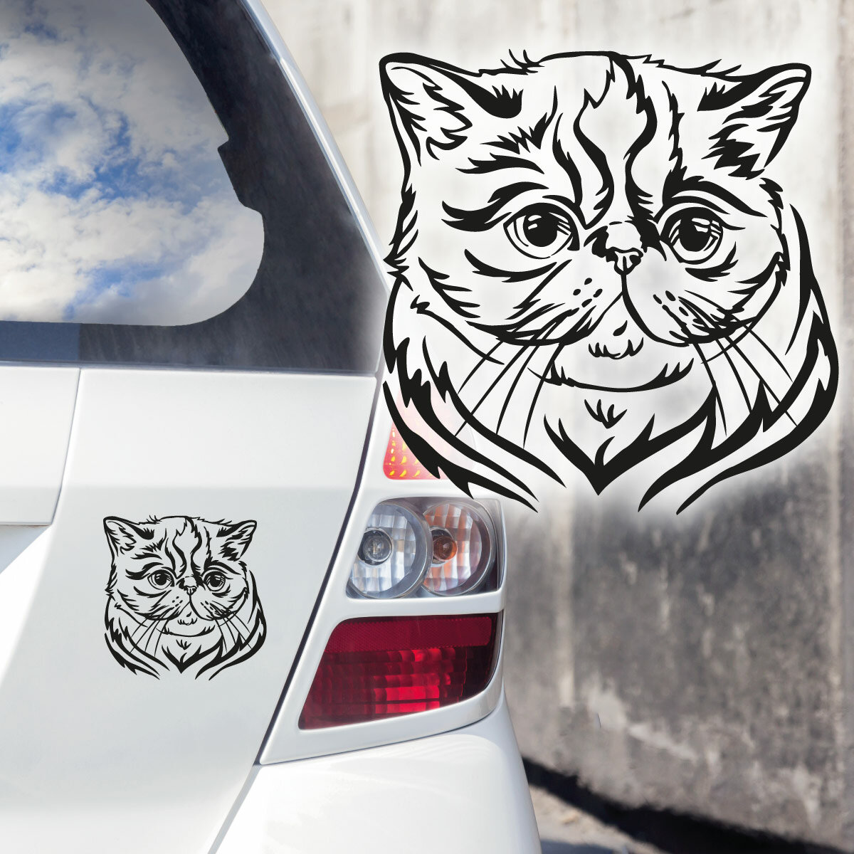 Katzenpfoten Katzen Pfoten Aufkleber Auto Sticker Deko, 4,99 €