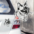 Autoaufkleber Siamkatze Auto Aufkleber Katze Thaikatze