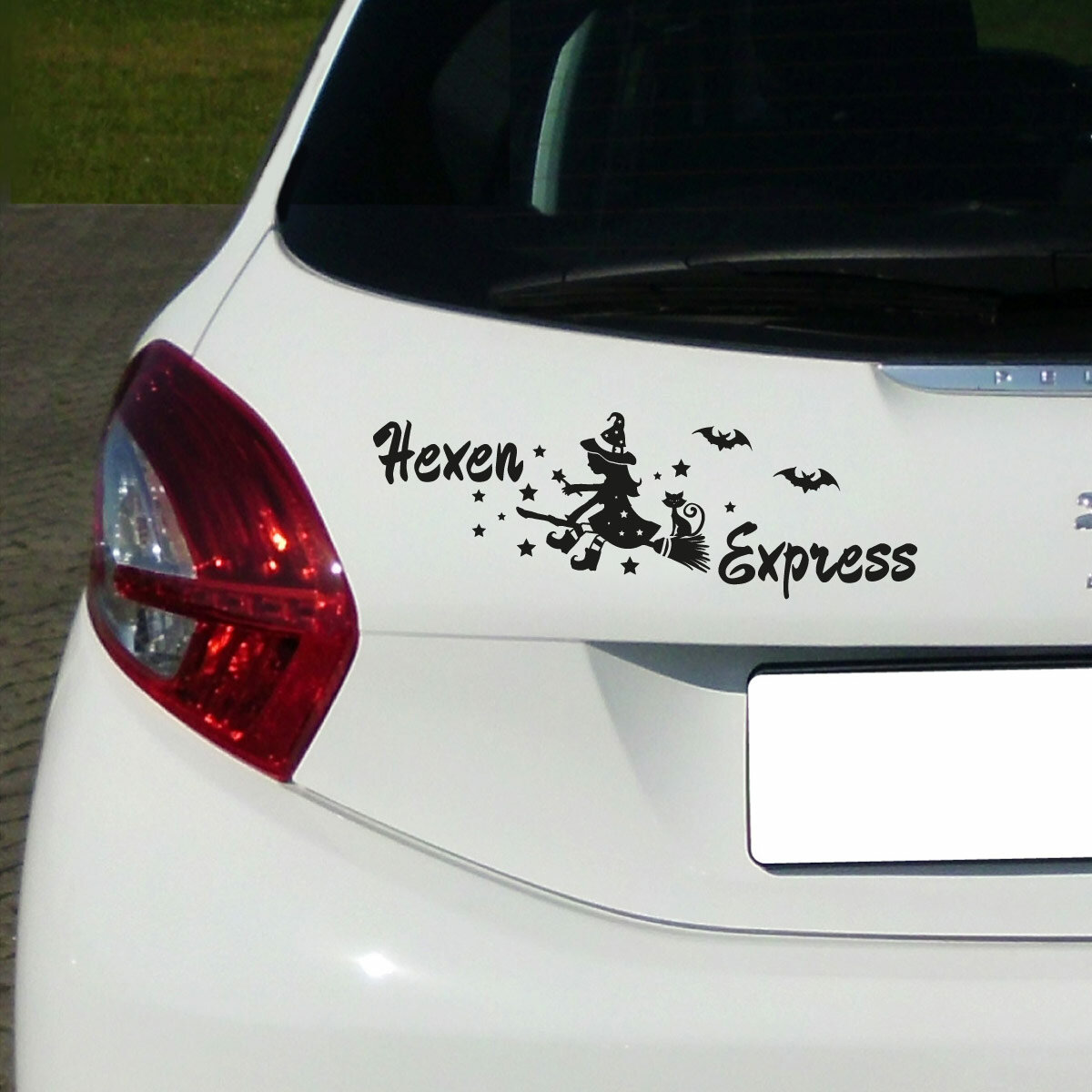 Auto Aufkleber Hexe Katze Hexen dürfen das Autoaufkleber Sticker lustig  Spruch