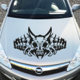 Autoaufkleber Monster Skull Auto Aufkleber Motorhaube