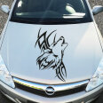 Autoaufkleber Wolf Tribal Auto Aufkleber Motorhaube Tattoo