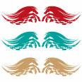 Pferd Aufkleber Race Flag Auto Autoaufkleber 2er Set