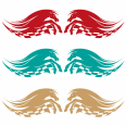 Pferd Aufkleber Race Flag Auto Autoaufkleber 2er Set