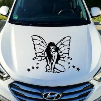 Elfe Schmetterling Sterne Auto Aufkleber Motorhaube Tattoo
