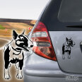 Bullterrier Aufkleber Auto Hunde Hundesticker